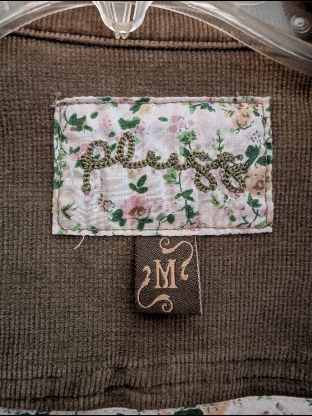 Plugg Olive Brown Corduroy Button-Front Jacket - Picture 7 of 10